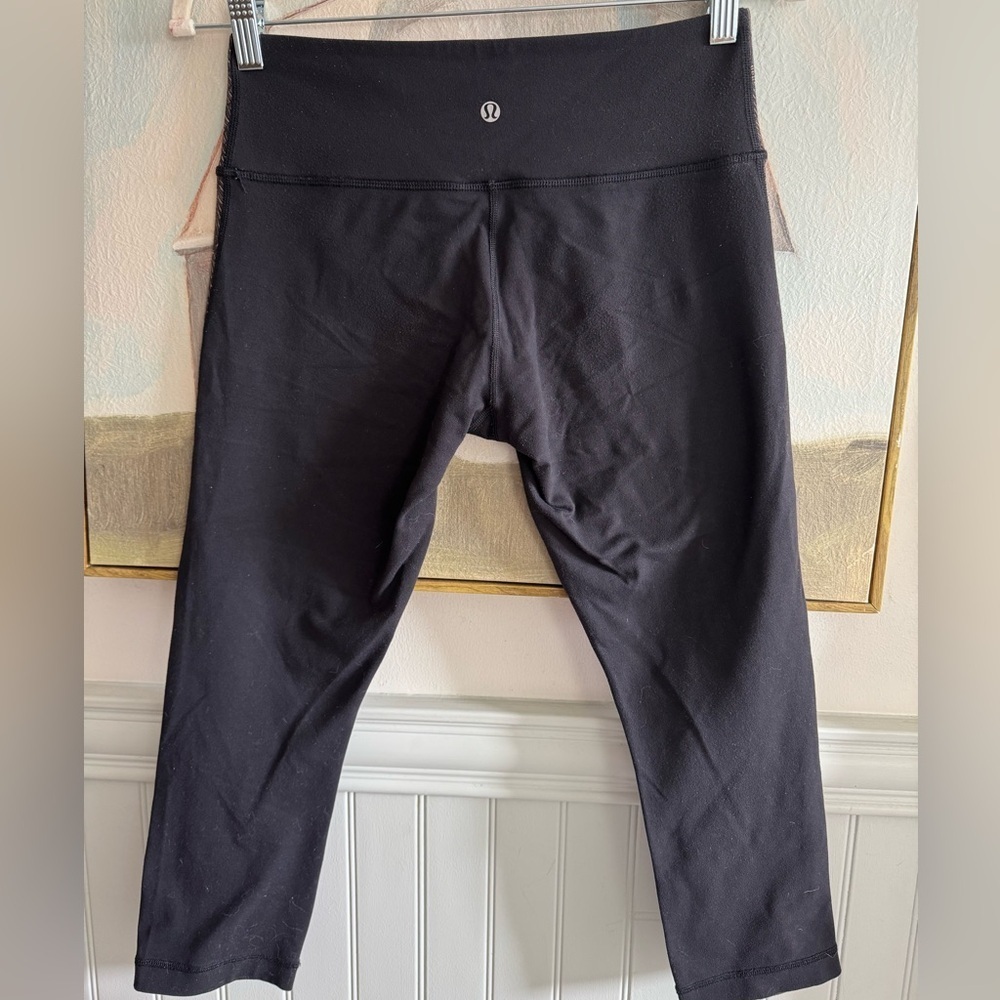 LULULEMON Wunder Under Crop II *Full-On Luon Golden Godess Cashew Multi Size 6 - Picture 9 of 11